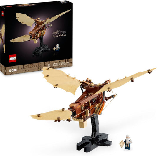 Lego Icons - Macchina volante di Leonardo da Vinci - Lego 10363 entra nella storia dell’innovazione aeronautica 493pz Anni 18+