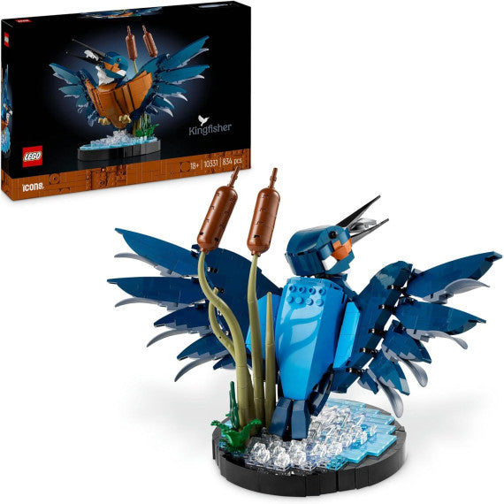Lego Icons - Martin pescatore - Lego 10331 per gli Amanti degli Uccelli e dell'Ornitologia 834pz ANNI 18+