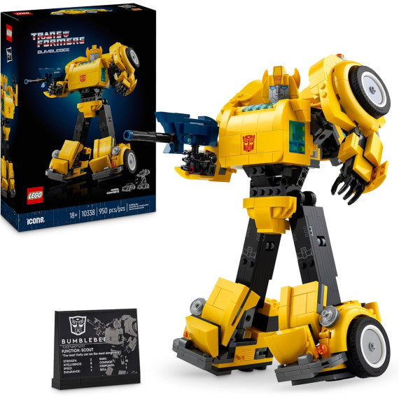 Lego Icons Transformers - Bumblebee - Lego 10338 Esclusivo per gli amanti dei Transformers 950pz ANNI 18+