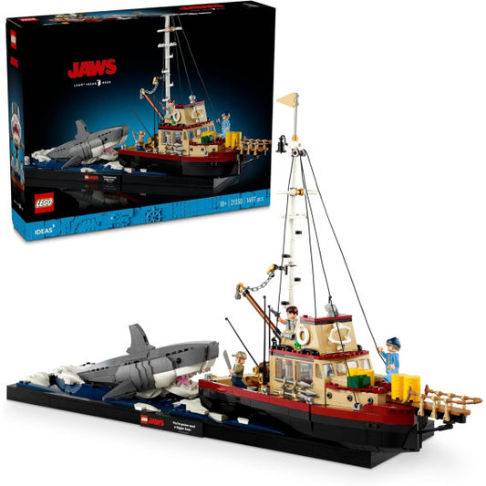 Lego Ideas - Lo squalo - Lego 21350 ricrea l'emozionante scena del film Lo squalo Anni 18+ 1503pz