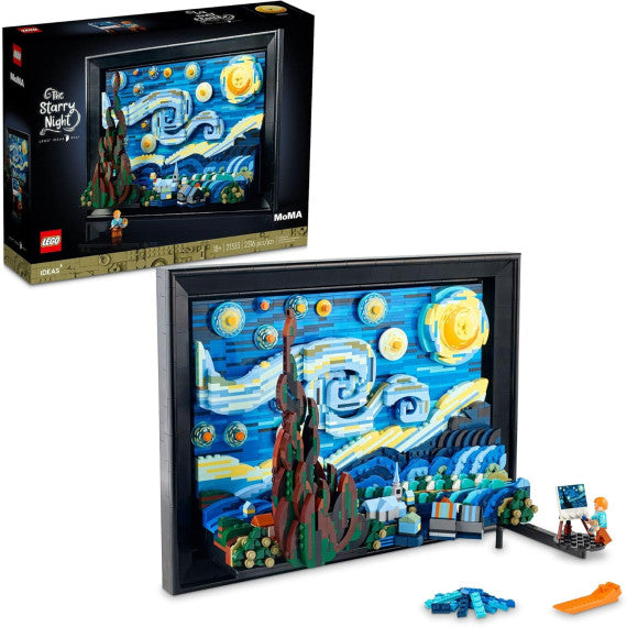 Lego Ideas - Vincent van Gogh - Notte stellata - Lego 21333 Riproduzione 3D 2313pz Anni 18+
