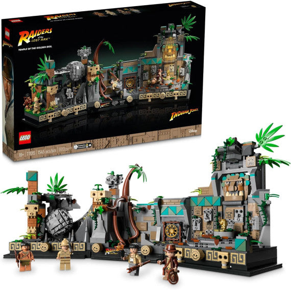 Lego Indiana Jones - Il Tempio dell’idolo d’oro - Lego 77015 Molte funzioni interattive e 4 minifigure Anni 18+ 1545pz