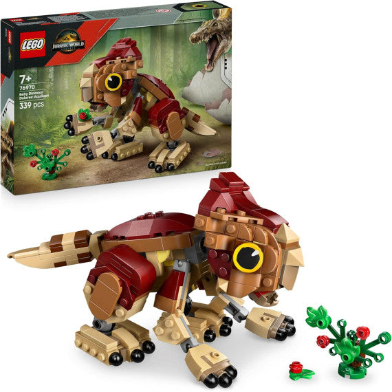 Lego Jurassic World - Dinosauro cucciolo Dolores: Aquilops - Lego 76970 Dinosauro con Pianta di Fiori Anni 7+ 359pz