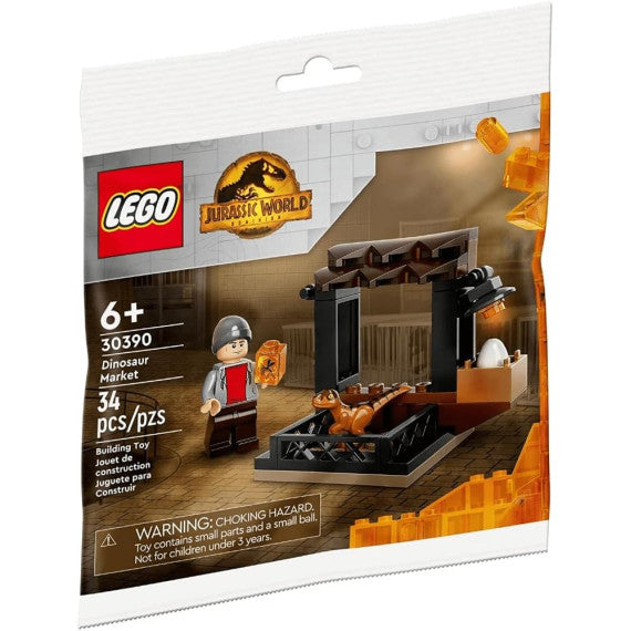 Lego Jurassic World - Market mercato dei dinosauri Polibag - LEGO 30390 - RARO -  30pz Anni 6+