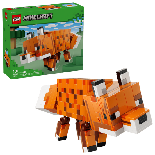 Lego Minecraft - La Volpe - Lego 21588 Volpe Minecraft snodabile 497pz Anni 10+