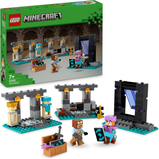 Lego Minecraft - L’Armeria - Lego 21252  Autentico giocattolo da gaming 203pz Anni 7+