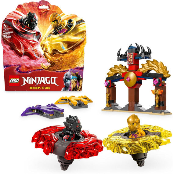 Lego Ninjago - Battle Pack draghi dello Spinjitzu - Lego 71826 Tempio, Elementi di Potere e 2 Minifigure Anni 6+ 186pz