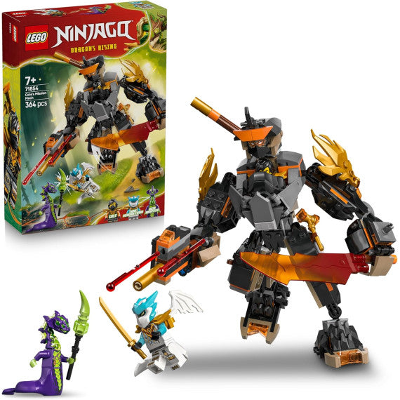 Lego Ninjago - Mech della missione di Cole e drago Zane - Lego 71854 con Action Figure 3 minifigure e spade Anni 7+ 364pz
