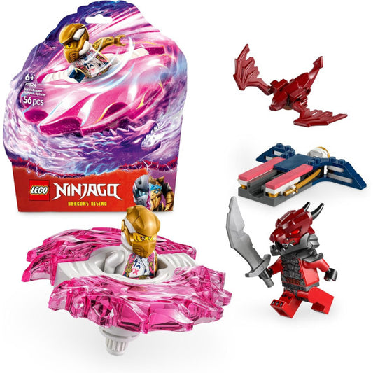 Lego Ninjago - Spinner del drago Spinjitzu di Sora - Lego 71824 2 con Elementi di Potere e 2 Minifigure con Spade Anni 6+ 56pz
