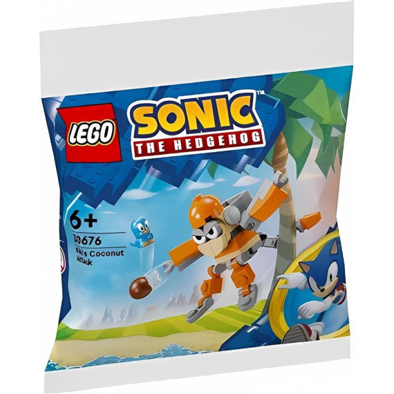 Lego Sonic - Attacco con le noci di cocco di Kiki - Lego 30676 - RARO - Lego Sonic Polybag Set 42pz Anni 6+