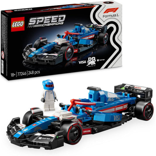 Lego Speed Champions - Auto da corsa F1® Visa Cash App RB VCARB 01 - Lego 77246 con Minifigure del Pilota Anni 18+ 248pz