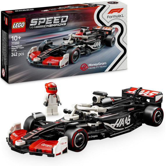Lego Speed Champions - Auto da corsa MoneyGram Haas F1® Team VF-24 - Lego 77250 con Minifigure del Pilota Anni 10+ 242pz