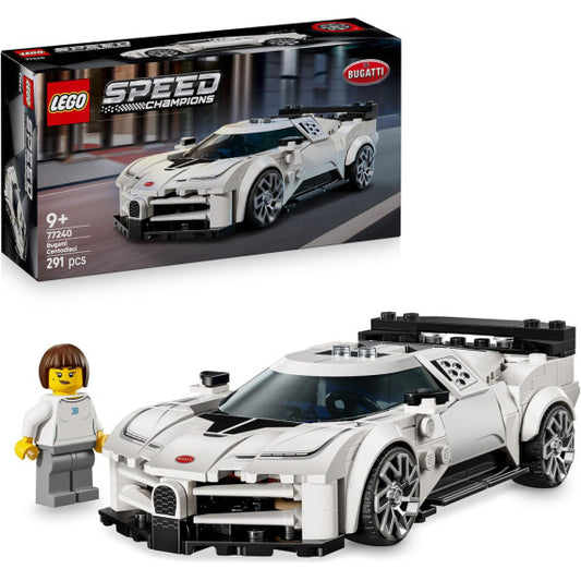Lego Speed Champions - Hyper Sports Car Bugatti Centodieci - Lego 77240 con Minifigure del Pilota Anni 9+ 291pz