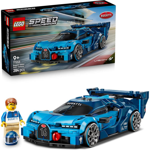 Lego Speed Champions - Super auto sportiva Bugatti Vision GT - Lego 77253 con Minifigure del Pilota Anni 9+ 284pz