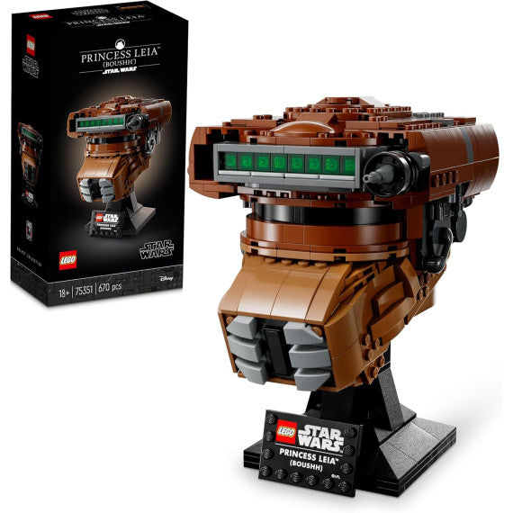 LEGO Star Wars - Casco della Principessa Leia (Boushh) - Lego 75351 da collezionista di caschi LEGO Star Wars Anni 18+ 670pz