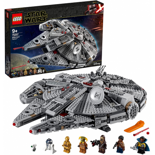Lego Star Wars - Millennium Falcon - LEGO 75257 Introvabile Set di Costruzioni Iconica Astronave con Finn 1353pz Anni 9+