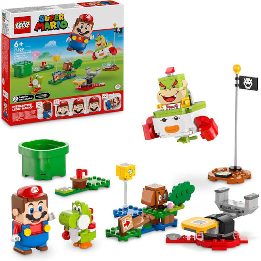 Lego Super Mario - Avventure di LEGO® Mario interattivo - Lego 71439 con i Personaggi Nintendo di Bowser e Yosh Anni 6+ 218pz