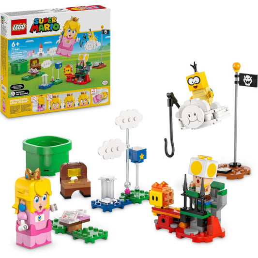 Lego Super Mario - Avventure di LEGO Peach interattiva - Lego 71441 con la Principessa e un Toad Giallo Anni 6+ 208pz
