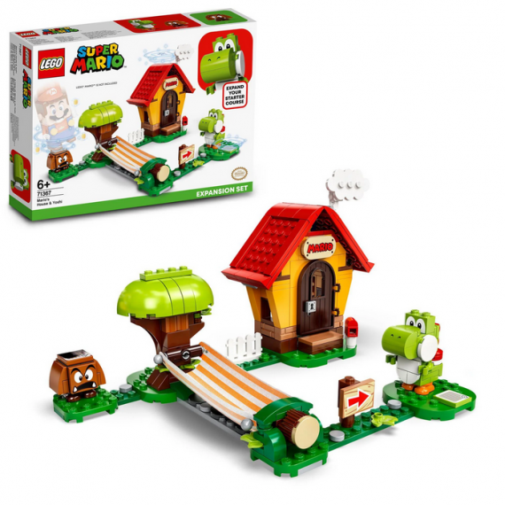 Lego Super Mario - Casa di Mario e Yoshi - Pack di Espansione - LEGO 71367 con casa,il Blocco Super Stella e personaggi ANNI 6+