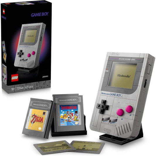 Lego Super Mario - Game Boy - Lego 72046 Nintendo con 2 Cartucce con Schermi Lenticolari Incluso Zelda e Stand 18+ 421pz