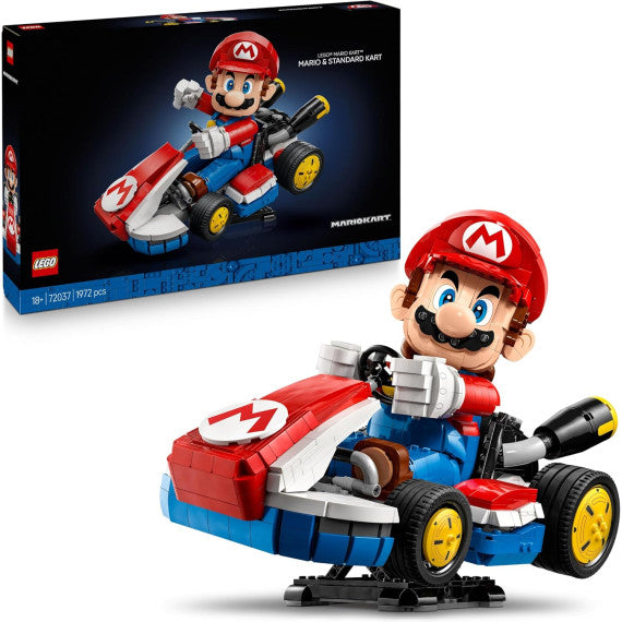 Lego Super Mario - Mario Kart: Mario e Kart standard - Lego 72037 Super Mario è dotato di testa e braccia snodabili 18+ 1972pz