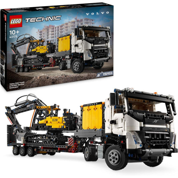 Lego Technic - Autocarro Volvo FMX ed Escavatore elettrico EC230 - Lego 42175 Veicolo e Stazione Ricarica Anni 10+ 2274pz