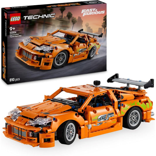 Lego Technic - Fast and Furious Toyota Supra MK4 - Lego 42204 con Motore 6 Cilindri e Portiere Apribili Anni 9+ 810pz