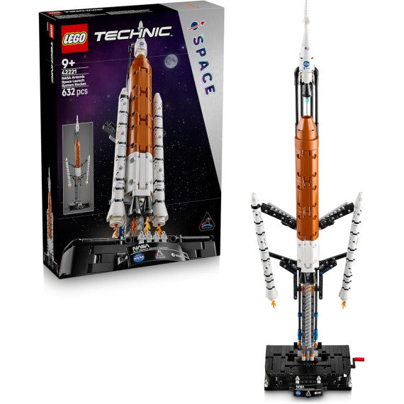 Lego Technic - Sistema di lancio spaziale razzo NASA Artemis - Lego 42221 STEM Interattivo con 4 Astronauti Anni 9+ 632pz
