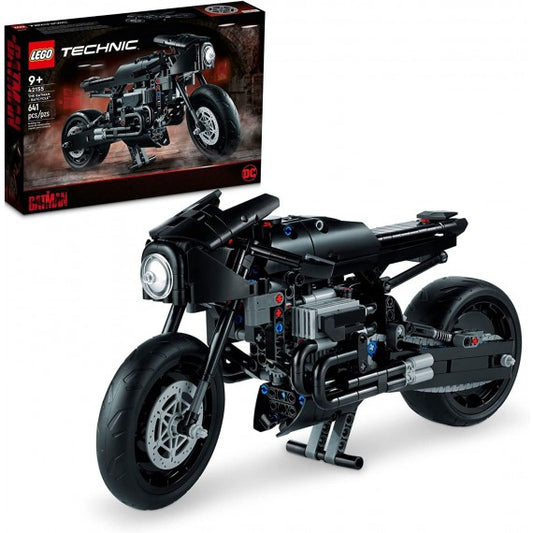 Lego Technic - THE BATMAN – BATCYCLE - Lego 42155 iconica modo del super eroe Batman ANNI 9+