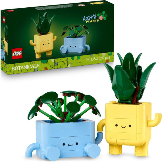 Lego The Botanical Collection - Piantine felici - Lego 10349 2 Piante, 2 Vasi e Facce Intercambiabili 217pz Anni 9+