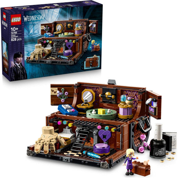 Lego Wednesday - Appartamento di Mano - Lego 76785 con Mini Bambolina di Enid, Figura di Mano e Accessori 828pz Anni 10+