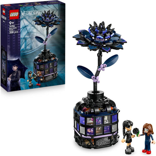 Lego Wednesday - Fiore di dalia nero - Lego 76784 con 2 Mini Bamboline e Accessori 358pz Anni 9+