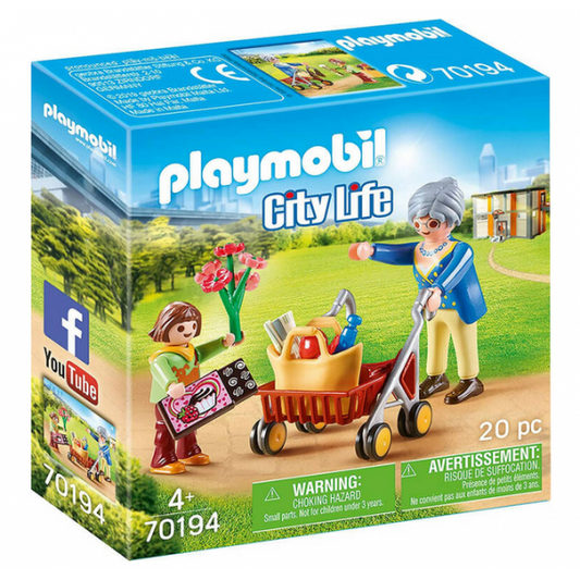 Playmobil Nonna con bambina - Playmobil 70194 City Life - 20pz ANNI 4+